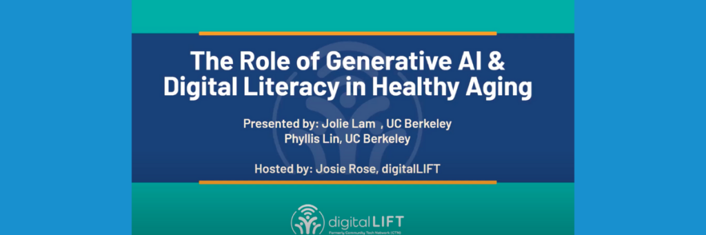 Webinar: Role of Generative AI & Digital Literacy in Healthy Aging